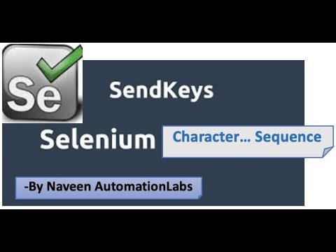 Different ways of entering Character Sequence using SendKeys in Selenium