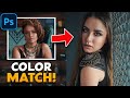 Easy Trick To Match SKIN TONES in Photoshop Fast!