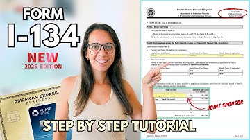 HOW TO FILL OUT NEW I-134 Form 2025 EDITION | K1 Fiancé Visa | Step-by-Step Tutorial