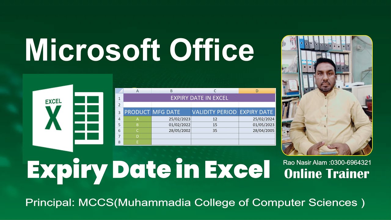 How To Calculate Expiry Date In Excel Rao Nasir Alam YouTube How To Calculate Expiry Date In Excel Rao Nasir Alam YouTube