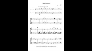 Video thumbnail of "Greensleeves, fantasy for clarinet duet"