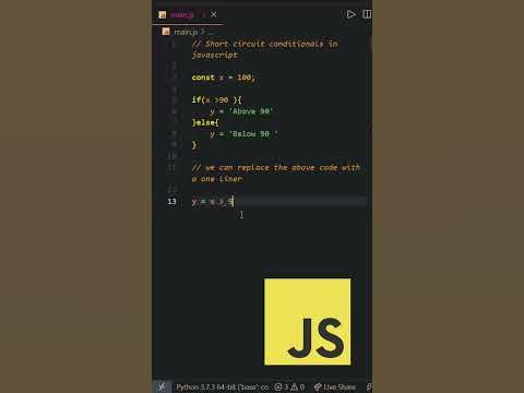 Javascript ternary operator - YouTube