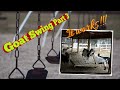 Goat Swing Part 3 - It works! A swing that doesn't swing