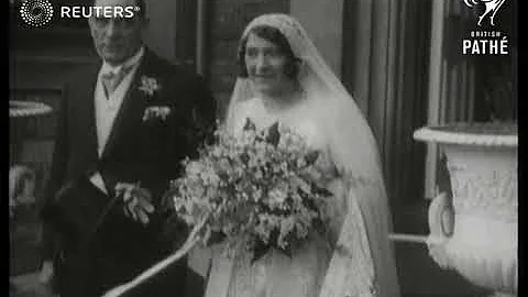Walter Hammond marries Miss Dorothy Lister at Bing...