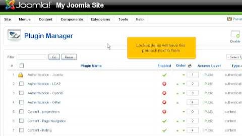 Joomla - Administrator - Check In