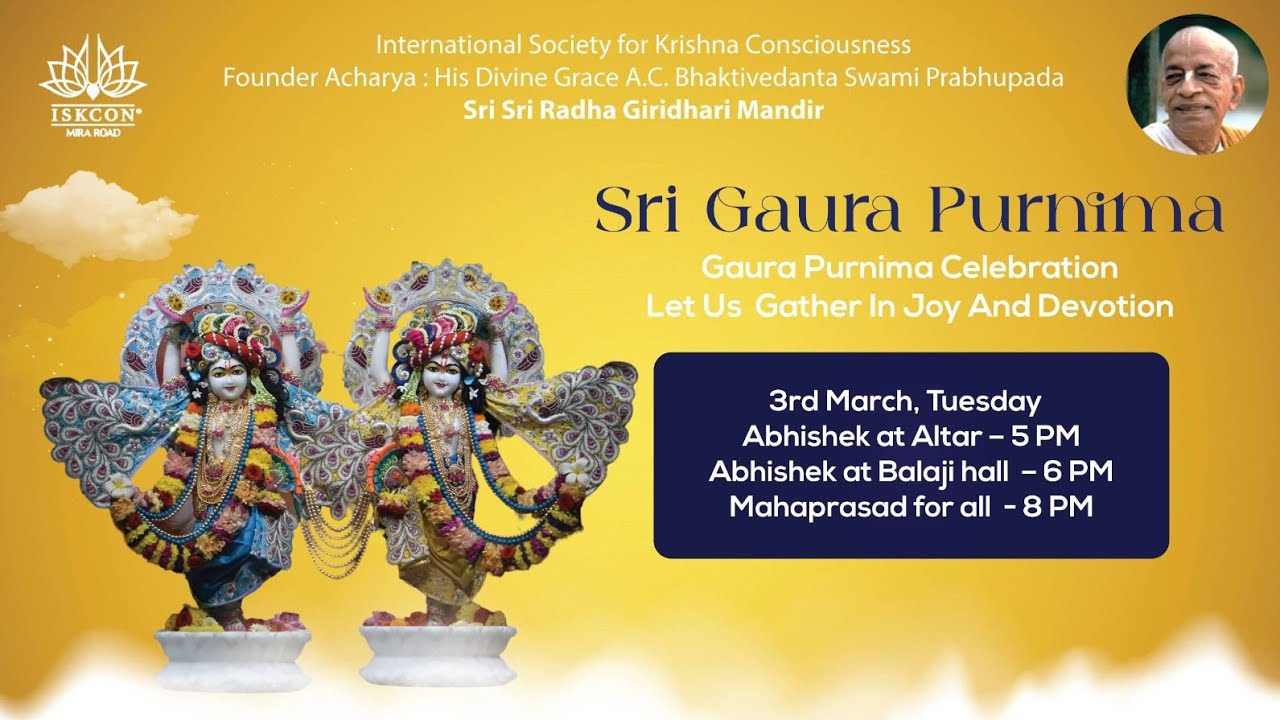 Gaura Purnima Abhishek