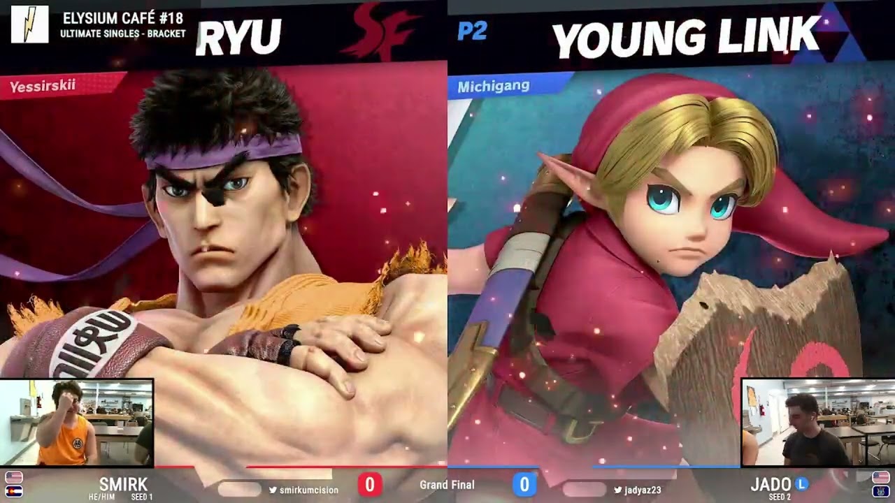 Elysium Cafe #18 - Smirk (Ryu) vs JADO (Young Link) - Grand Finals