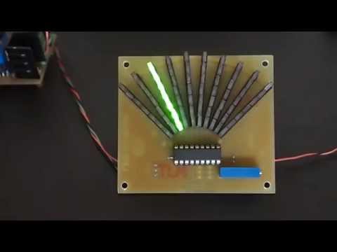 LED VU meter with LM3916