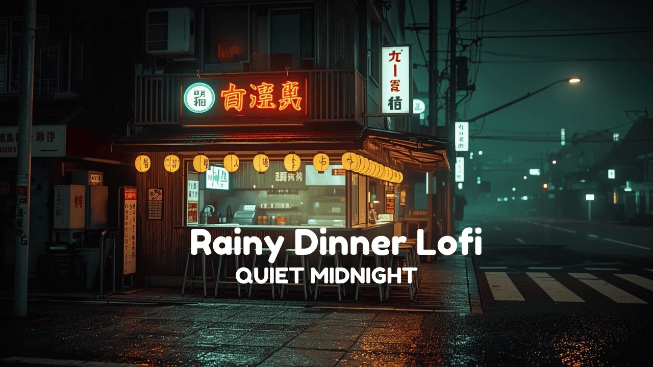 Cozy Rain Dinner Lofi Mix ☕ Soft Rain Sounds for Deep Focus & Calm Mind