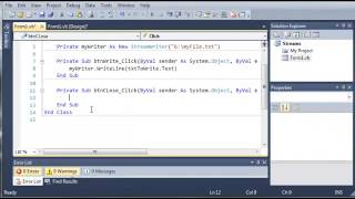 Visual Basic Tutorial   124   StreamWriters ‏
