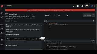 Famous Codewars | Reversed Words | Python 8 kyu Profile