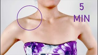 5 minutes shoulder workout at home for beautiful shoulder, visible collarbone, and pain-free neck