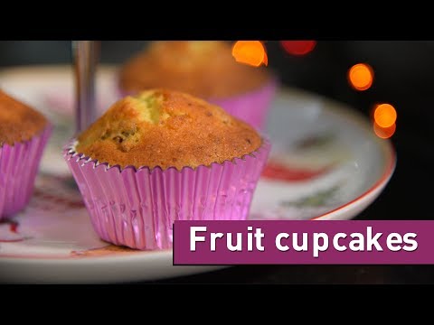 Video: Muffins With Candied Fruits. Step-by-step Recipe With Photo