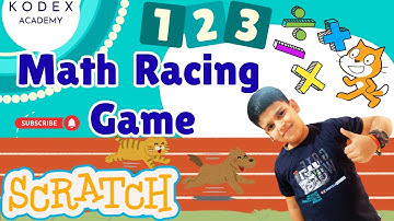 How to make Math Racing Game in Scratch | Racing game in Scratch - Kodex Academy