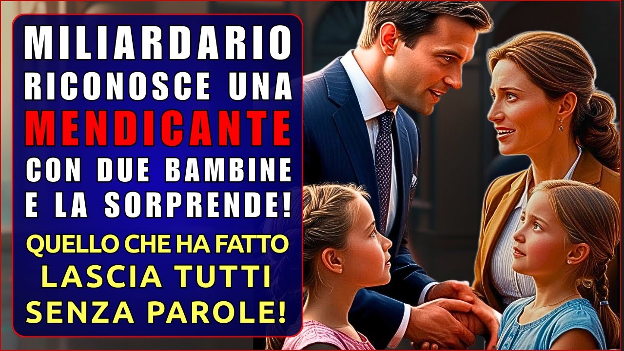 MILIARDARIO riconosce una MENDICANTE con due bambine e la sorprende ...