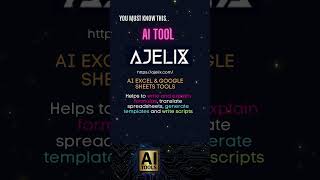 Ajelix - AI Tool for Spreadsheets [Artificial Intelligence] [Spreadsheets]