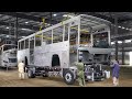 How pakistan build massive bus by hand  bus production line