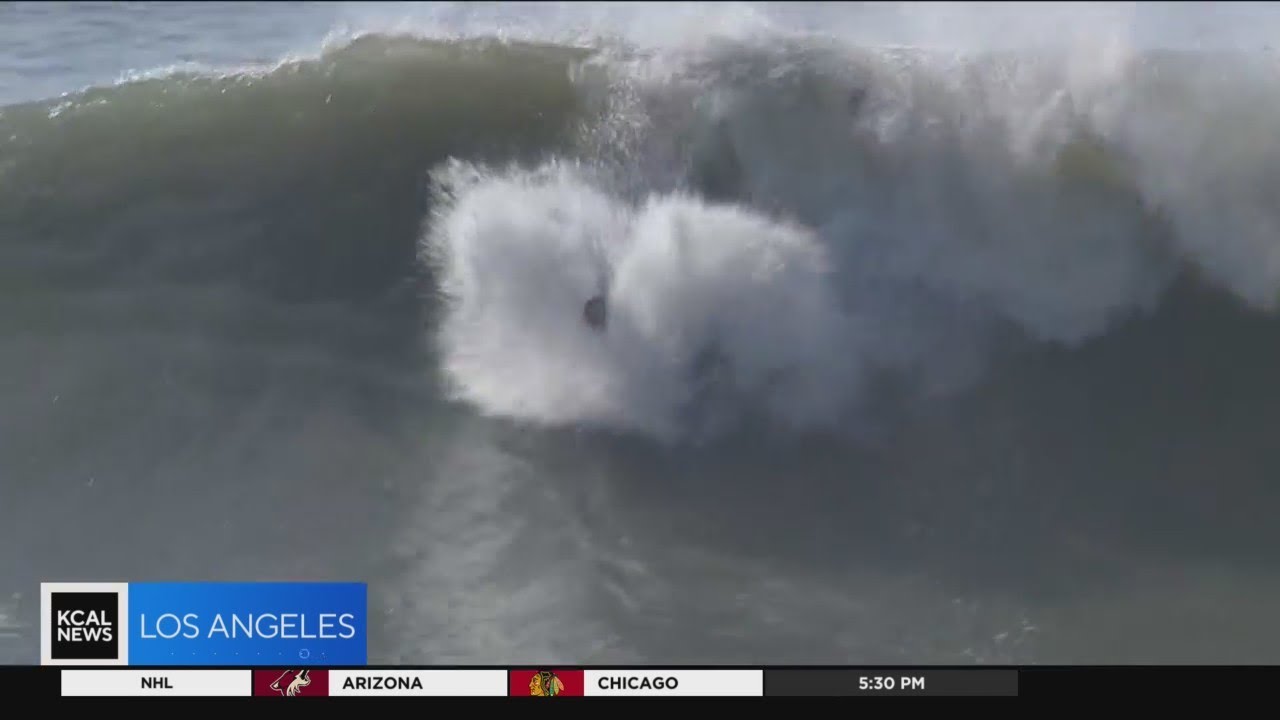Seal Beach Pier shuts down due to storm, high surf damage YouTube