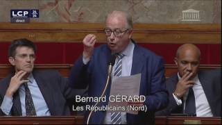 Bernard Gérard (LR) soutient la proposition de loi anti-GPA de Valérie Boyer (16/06/2016)