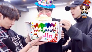 Jin secret Birthday surprise 🥳🎂 #cutelife #shorts #jinbirthday🎂