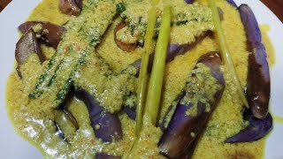 HOW TO MAKE EGGPLANT IN COCONUT MILK SAUCE.