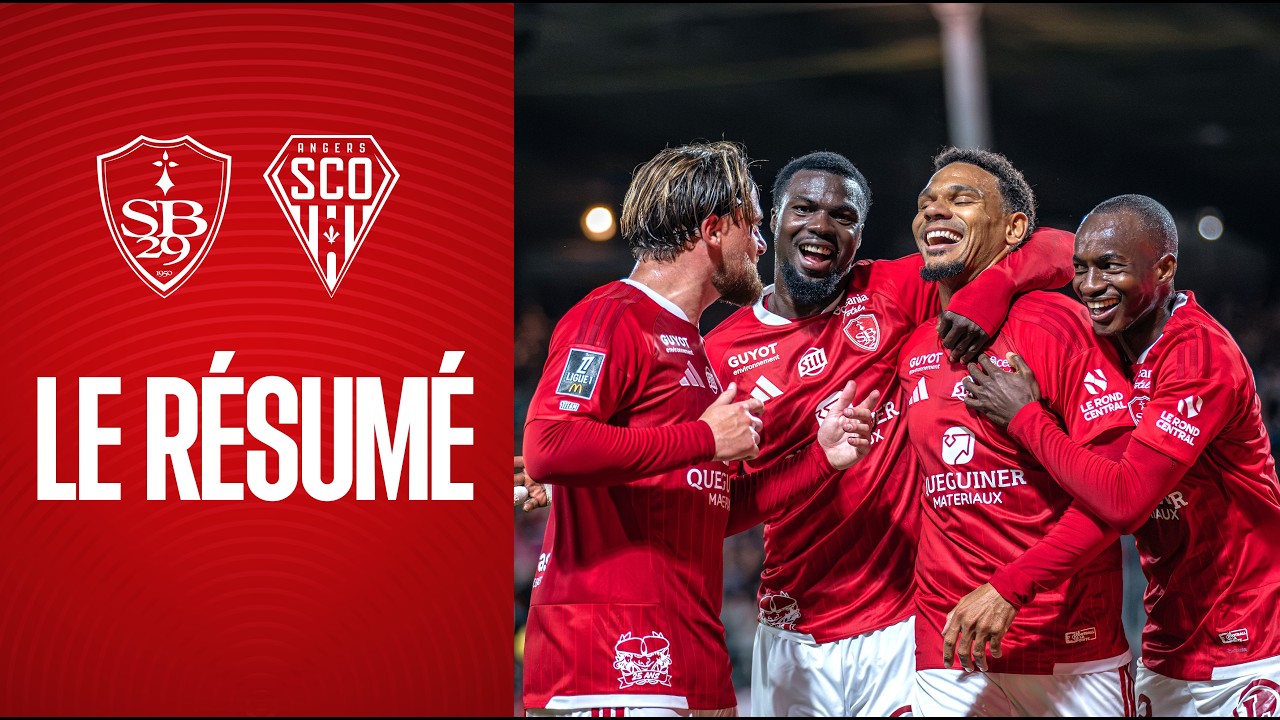 Brest 5️⃣-1️⃣ Angers : Le résumé et les buts