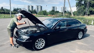 Ушедшая эпоха мощи и комфорта. BMW E65 760Li V12 444л.с. Будни автоподборщика. Псков.