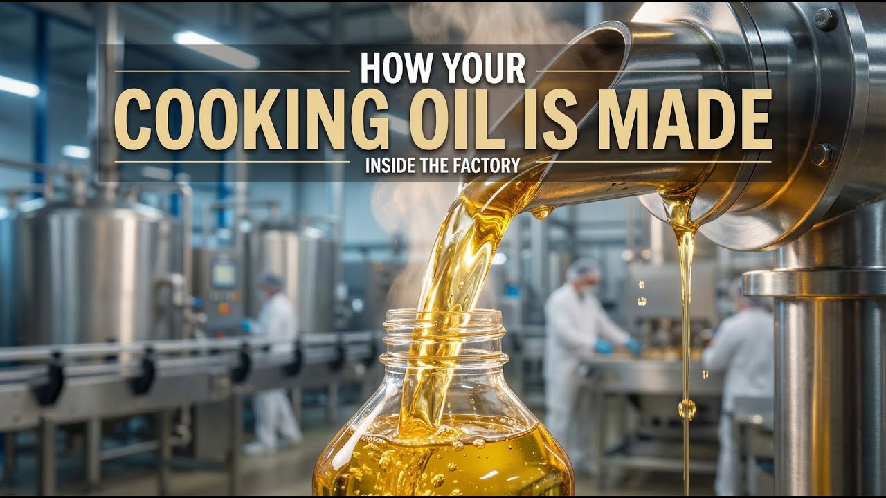 How Your Cooking Oil Is Made — Inside the Factory (Full Process)
