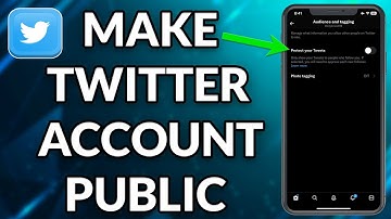 How To Make Twitter Account Public