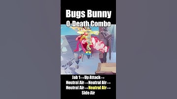 *Patched* Bugs Bunny Difficult 0-Death Combo Tutorial #multiversus #shorts #bugsbunny #combo #gaming