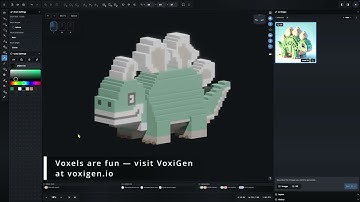 Stegosaurus Voxel Model — Quick Tutorial