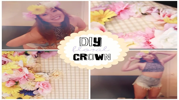 SUPER EASY AND FAST DIY Spring Floral Crown Tutorial
