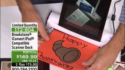 Brookstone iConvert iPad/iPad 2-Compatible Scanner Dock