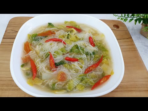 Resep Bihun Kuah Sawi Putih