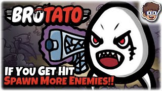 Get Hit, Spawn More Enemies!! | Brotato: Modded