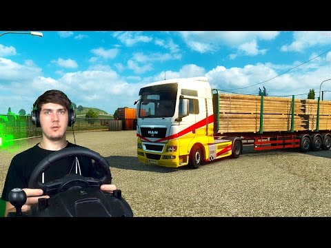 ДВОЙНОЙ РЕЙС - Euro Truck Simulator 2 + РУЛЬ Logitech driving Force GT