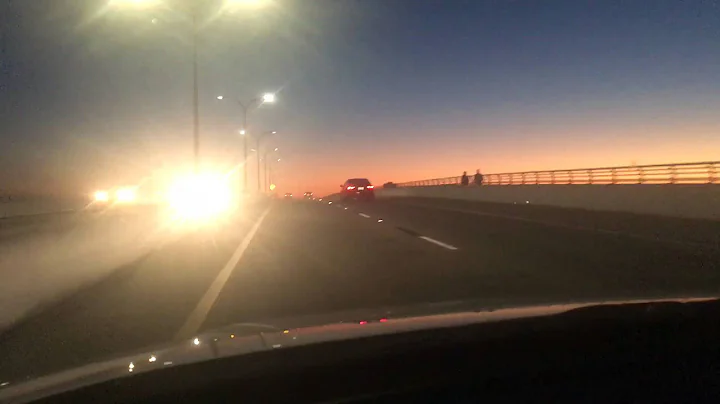 Driving over Longboat Bridge in Sarasota