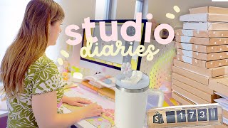 STUDIO VLOG 🌦 I've decided to take the plunge with my apparel....Running my Small business