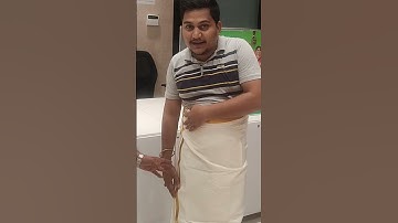Learning How to wear South Indian Dhoti 😅