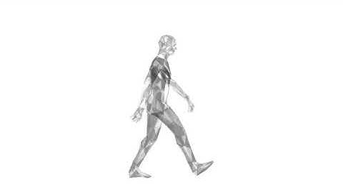 Plexus Man Walking | Motion Graphics - Envato elements