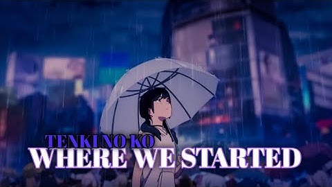 AMV typography - Tenki No Ko|Where we started free preset/project file