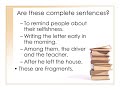Understanding Fragments in English Writing