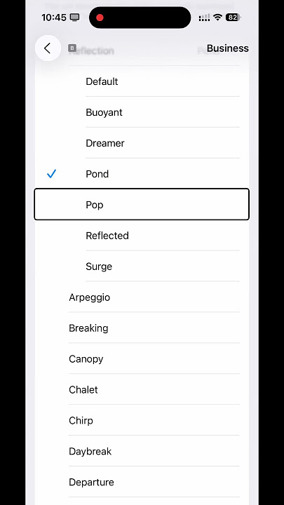 Reflection Pond, iOS 26 new iPhone ringtone