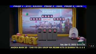 LIVE SDY HARI INI SABTU 12 APRIL 2025 TERCEPAT || LIVE DRAW SYDNEY TERCEPAT
