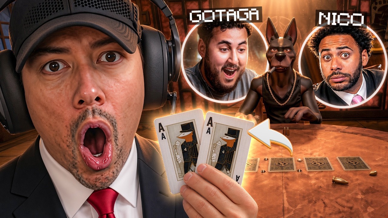 Le MEILLEUR joueur de POKER au MONDE !! 😎🤯 (Liar's bar) ft. Nico, Gotaga & Doigby
