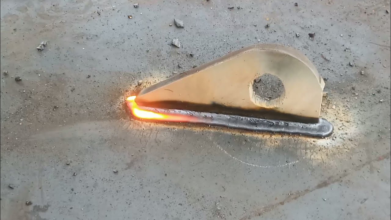 Pass a 1G stick welding - YouTube