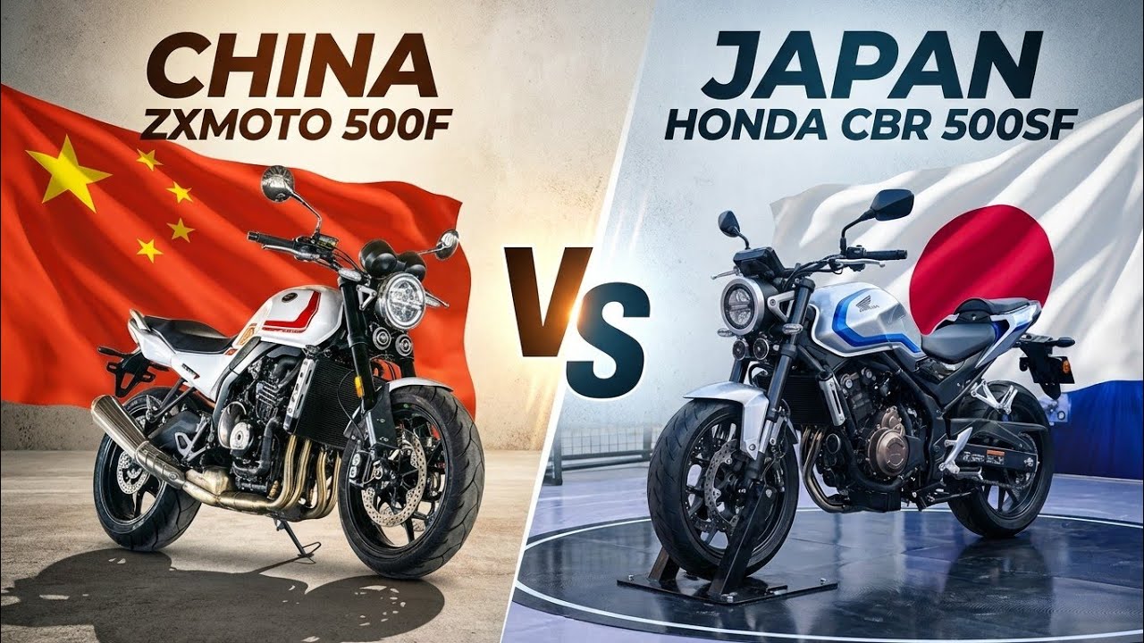 China Against Japan: ZXMOTO 500F v Honda CB 500SF - Full