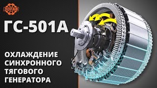 Охлаждение тягового генератора ГС-501А