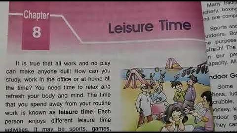 DAV nahan,class 4 . Social science, L-8 , Leisure Time , (part 7)