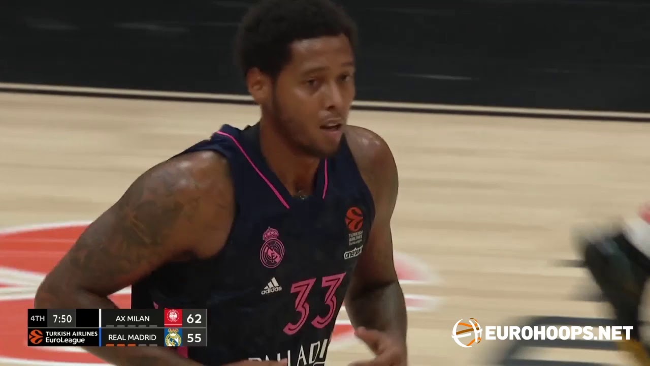 AX Armani Exchange Milan - Real Madrid 78-70: Trey Thompkins (15 points)